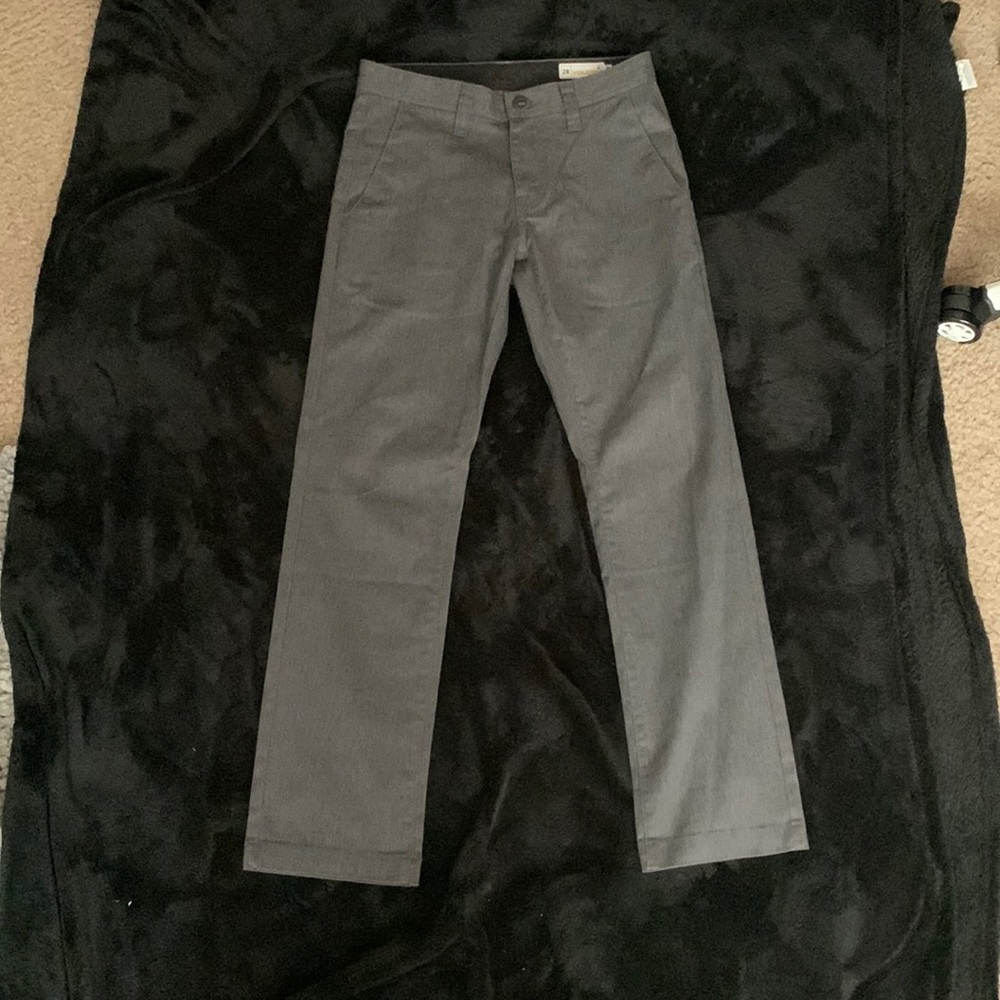 Volcom Slim Straight Grey Pants | Size 28 |